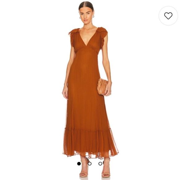 NWT Tularosa Althea Maxi Dress in Golden Spice Revolve XS - Picture 1 of 14
